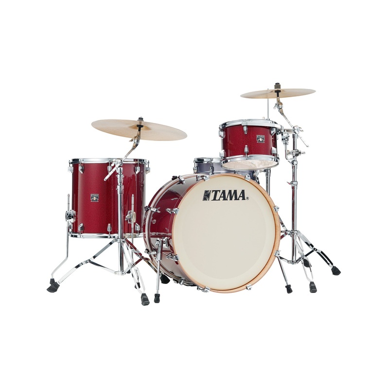 tama-ck32rzs-drp-superstar-classic-maple-3-piece-drum-shell-kit-dark-red-sparkle TAMA CK32RZS-DRP Superstar Classic Maple 3-Piece Drum Shell Kit, Dark Red Sparkle