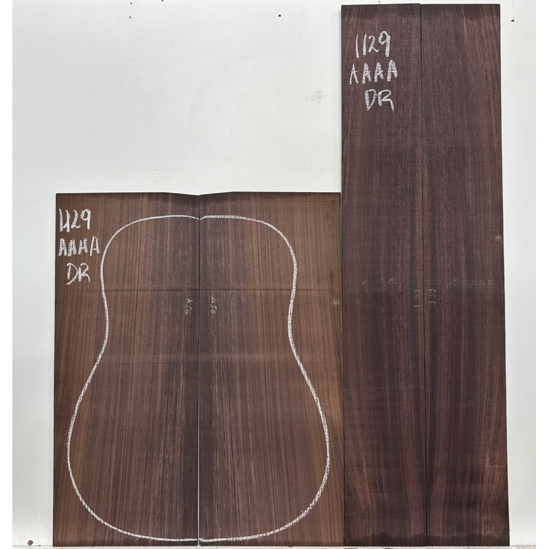 east-indian-rosewood-dreadnought-aaaa-grade-guitar-back-side-set-1129 East Indian Rosewood Dreadnought AAAA Grade Guitar Back & Side Set #1129