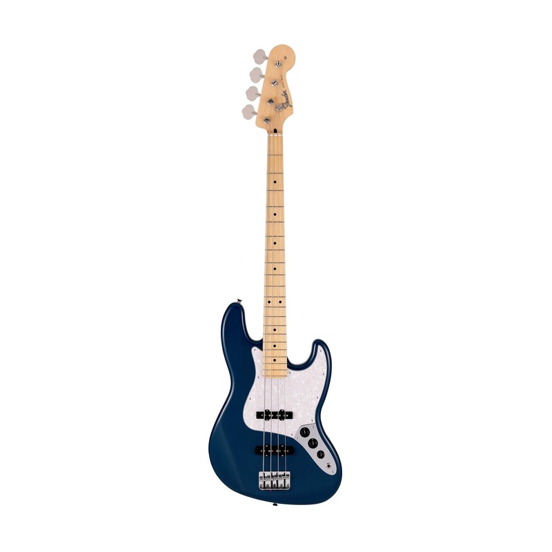 fender-japan-hybrid-ii-jazz-bass-guitar-maple-fb-indigo-transparent Fender Japan Hybrid II Jazz Bass Guitar, Maple FB, Indigo Transparent