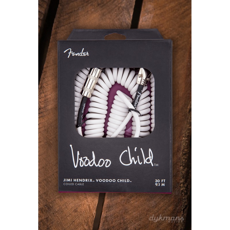 fender-jimi-hendrix-voodoo-child-coiled-cable-9-1-m-white Fender Jimi Hendrix Voodoo Child Coiled Cable 9.1 m White