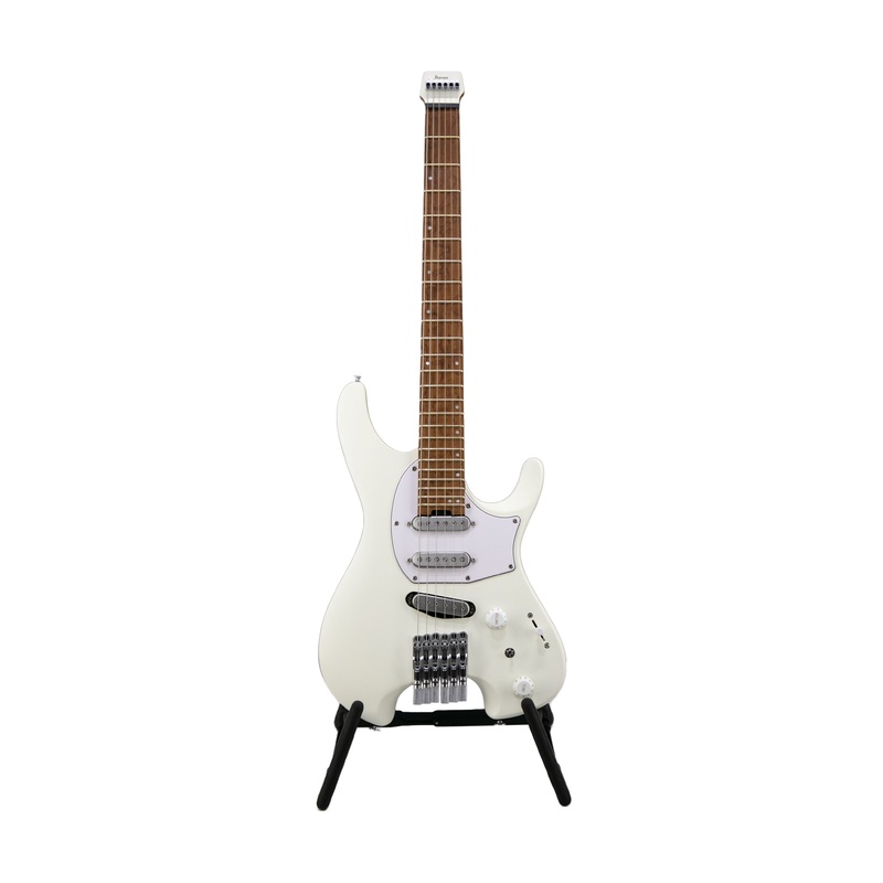 ibanez-ichi10-ichika-signature-headless-electric-guitar-w-bag-vintage-white-matte-autographed Ibanez ICHI10 Ichika Signature Headless Electric Guitar w/Bag, Vintage White Matte (Autographed)