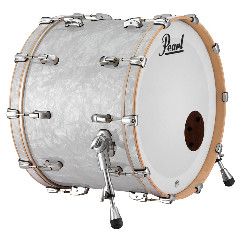 pearl-music-city-custom-22-x18-reference-series-bass-drum-w-o-bb3-mount-white-marine-pearl-rf2218bx-c448 Pearl Music City Custom 22"x18" Reference Series Bass Drum w/o BB3 Mount WHITE MARINE PEARL RF2218BX/C448