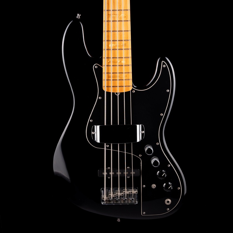 pre-owned-2005-fender-marcus-miller-jazz-bass-v-black-with-ohsc Pre Owned 2005 Fender Marcus Miller Jazz Bass V Black With OHSC
