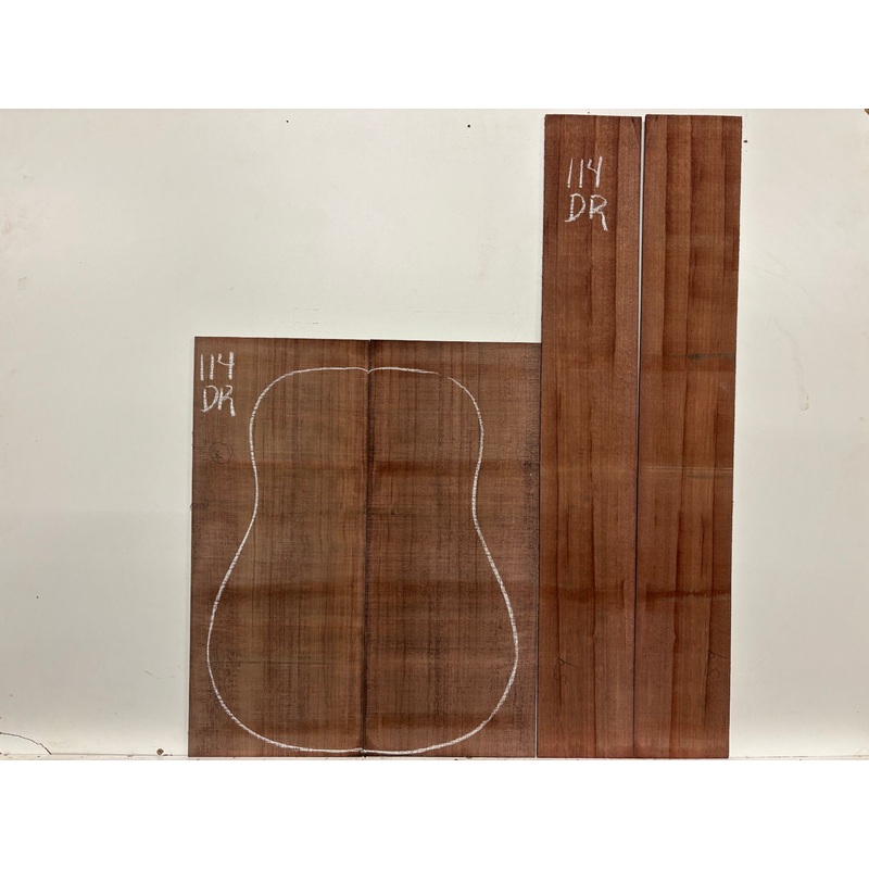 purpleheart-dreadnought-guitar-back-side-set-114 Purpleheart Dreadnought Guitar Back & Side Set #114