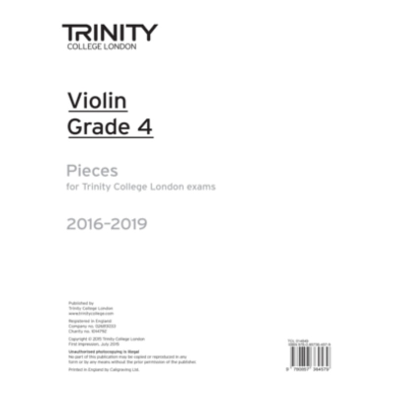 trinity-exam-pieces-2016-2019-grade-4-violin-part-only Trinity Exam Pieces 2016-2019 - Grade 4 Violin Part Only