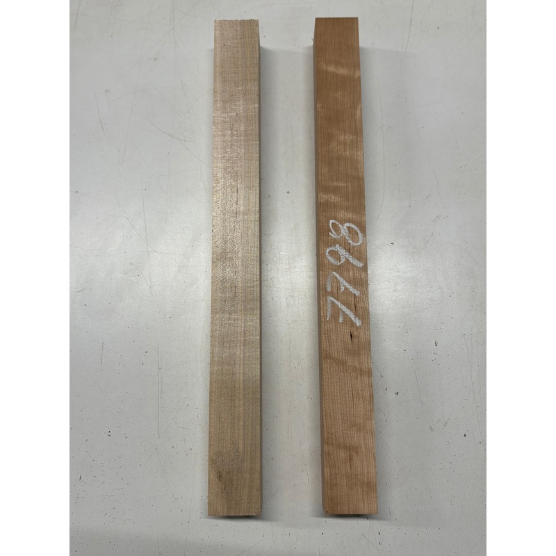 2-pack-2-species-cherry-hard-maple-turning-wood-blank-21-x2-x2-7798 2 Pack, 2 Species Cherry + Hard Maple Turning Wood Blank 21"x2"x2"#7798