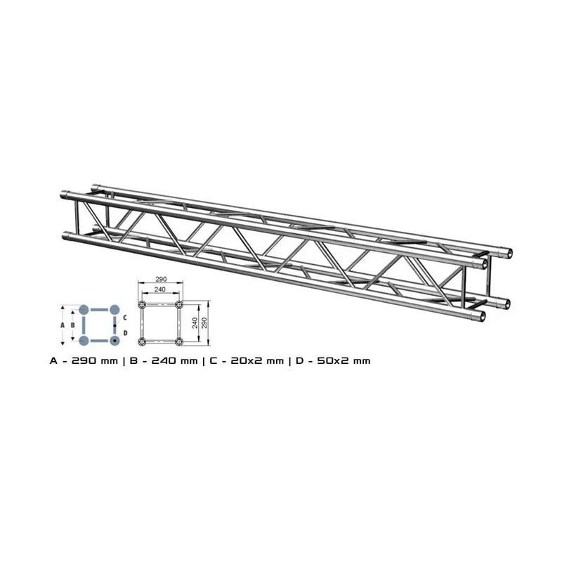 alustage-w-al34200-quad-290-2m-truss ALUSTAGE W.AL34200 QUAD 290 2M TRUSS