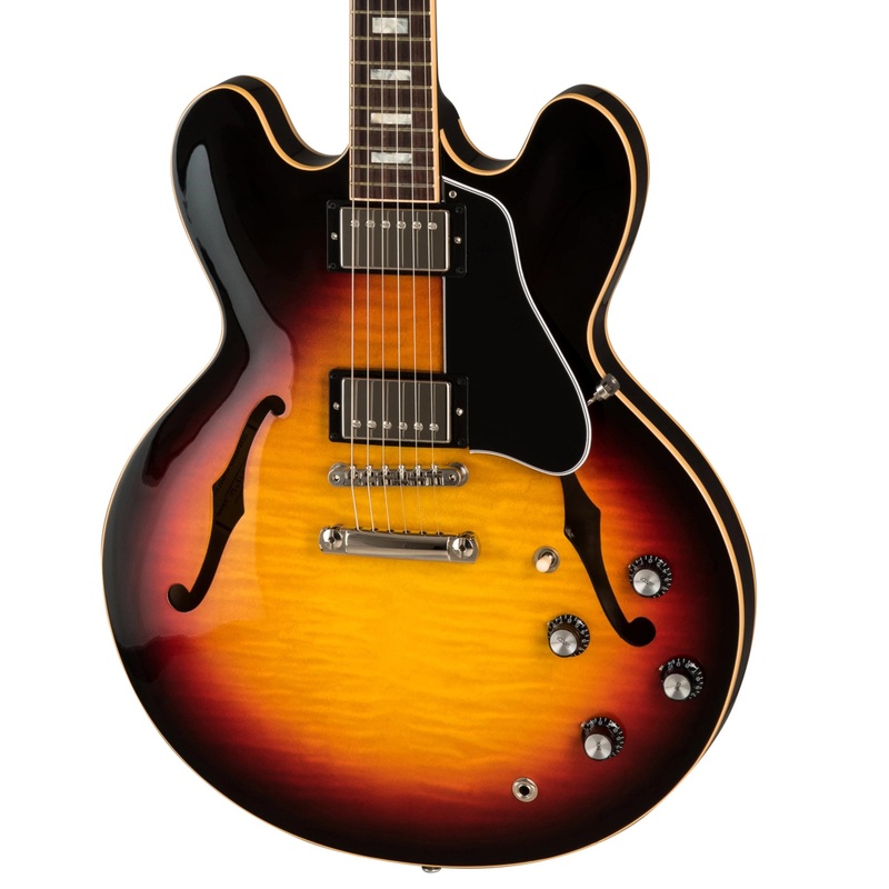 gibson-es-335-figured-sunset-burst-electric-guitar-with-case Gibson ES-335 Figured Sunset Burst Electric Guitar With Case