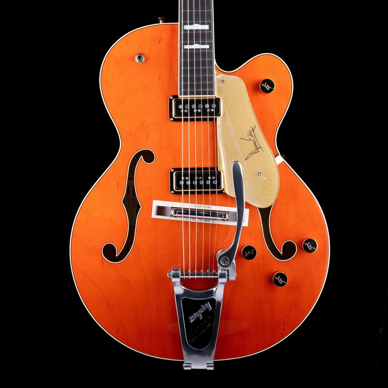 gretsch-g6120de-duane-eddy-signature-hollow-body-with-bigsby-desert-sunrise-serial-jt23124750-demo Gretsch G6120DE Duane Eddy Signature Hollow Body with Bigsby Desert Sunrise - Serial # JT23124750 - Demo