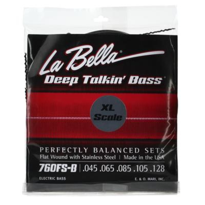 la-bella-760fs-b-xl-deep-talkin-bass-flats-5-string-standard-extra-long-scale La Bella 760FS-B-XL Deep Talkin' Bass, Flats, 5-String - Standard, Extra Long Scale