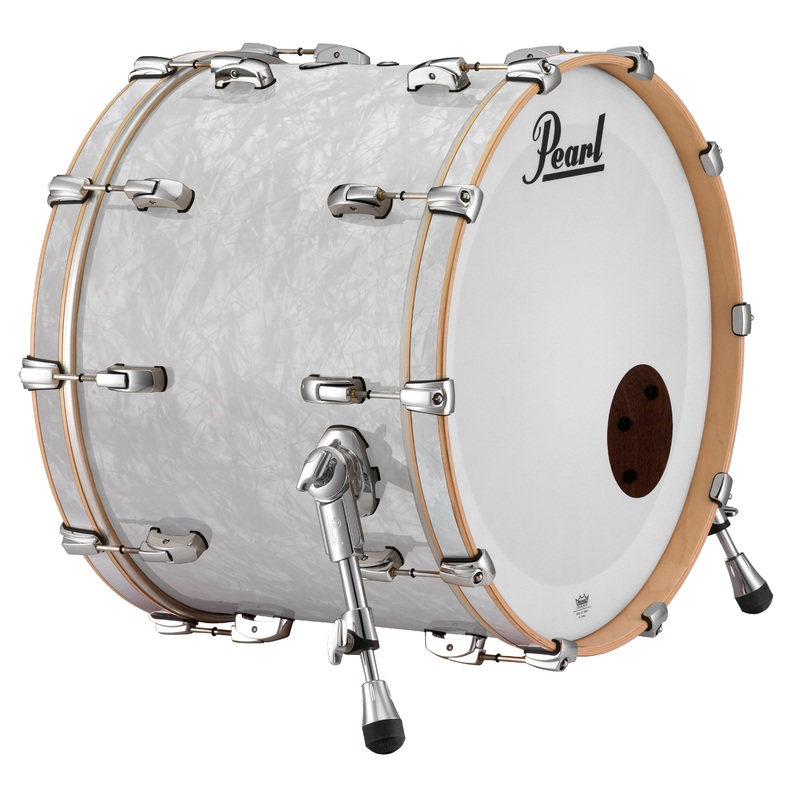 pearl-music-city-custom-18-x14-reference-series-bass-drum-w-o-bb3-mount-matte-white-marine-pearl-rf1814bx-c422 Pearl Music City Custom 18"x14" Reference Series Bass Drum w/o BB3 Mount MATTE WHITE MARINE PEARL RF1814BX/C422