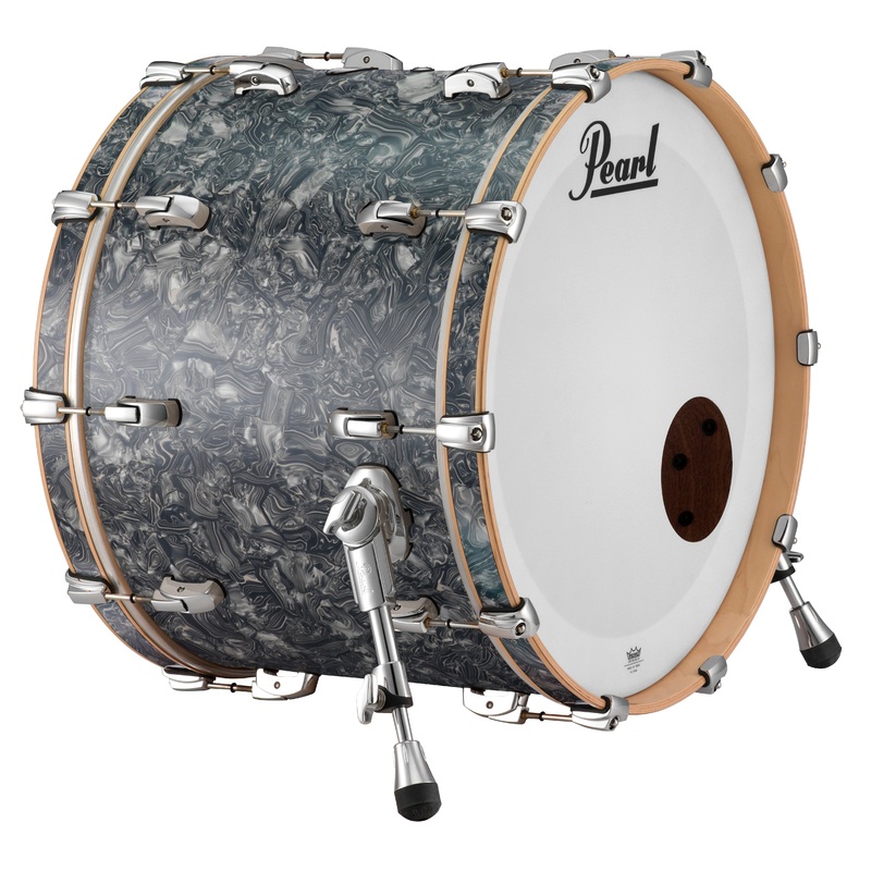 pearl-music-city-custom-26-x16-reference-series-bass-drum-w-o-bb3-mount-pewter-abalone-rf2616bx-c417 Pearl Music City Custom 26"x16" Reference Series Bass Drum w/o BB3 Mount PEWTER ABALONE RF2616BX/C417