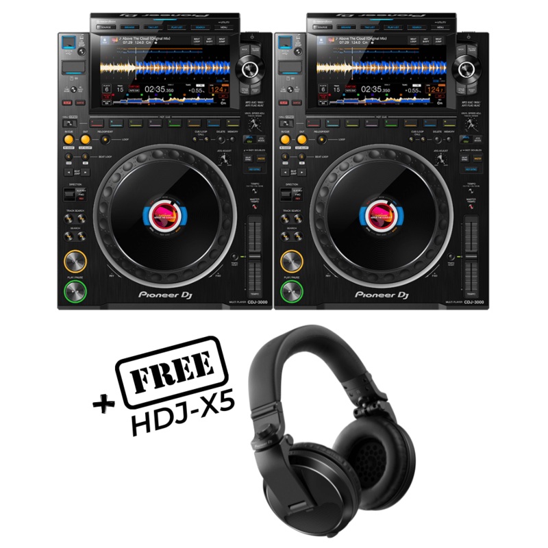 pioneer-cdj3000-pair-free-pioneer-hdj-x5 Pioneer CDJ3000 - PAIR (FREE PIONEER HDJ-X5)