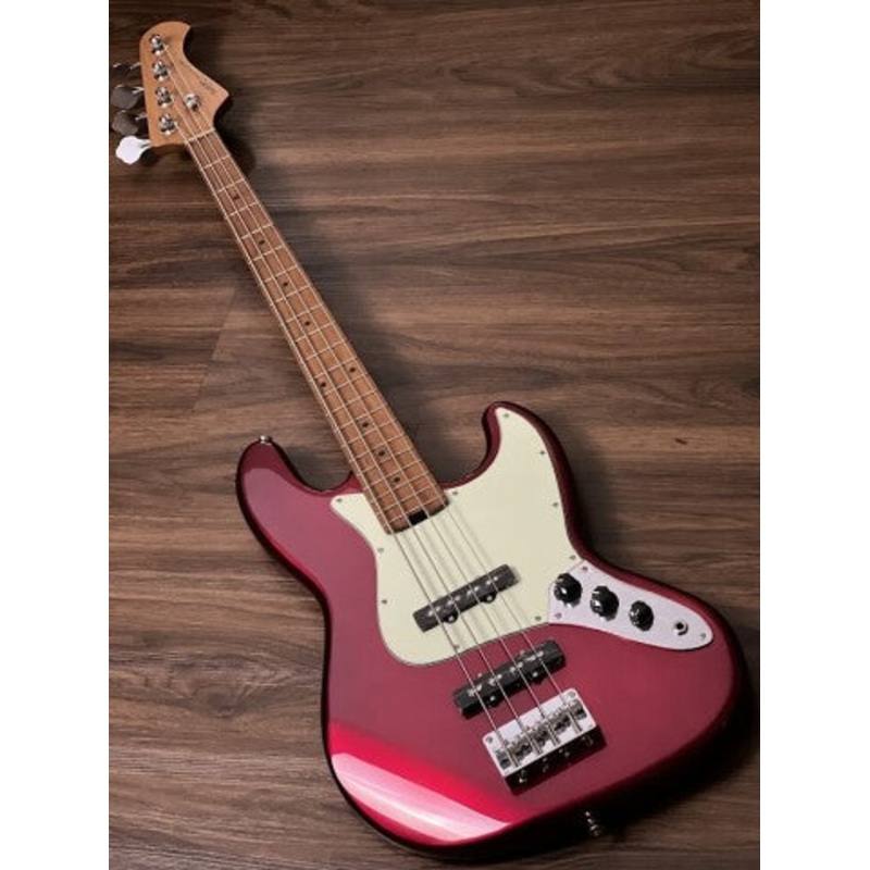 sqoe-sjb600-roasted-maple-series-bass-in-candy-apple-red SQOE SJB600 ROASTED MAPLE SERIES Bass IN Candy Apple Red