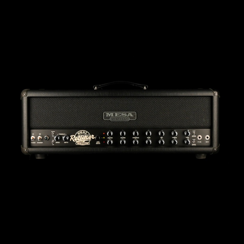 used-mesa-boogie-dual-rectifier-trem-o-verb-amplifier-head-w-footswitch-cover Used Mesa-Boogie Dual Rectifier Trem-O-Verb Amplifier Head w/ Footswitch & Cover
