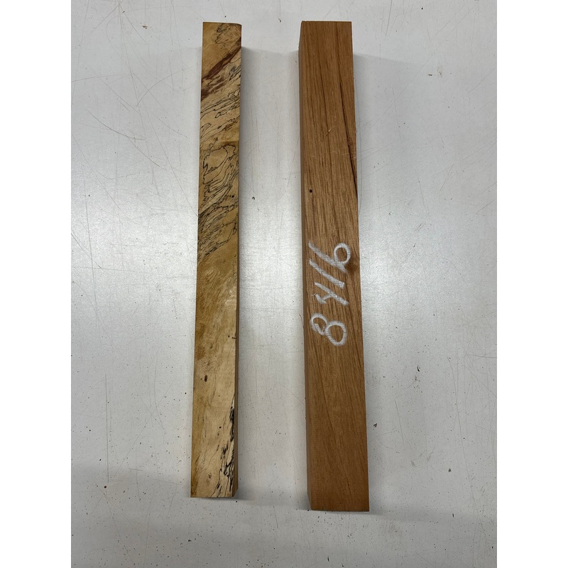 2-pack-2-species-spanish-cedar-spalted-tamarind-turning-wood-blanks-8416 2 Pack, 2 Species Spanish Cedar + Spalted Tamarind Turning Wood Blanks #8416