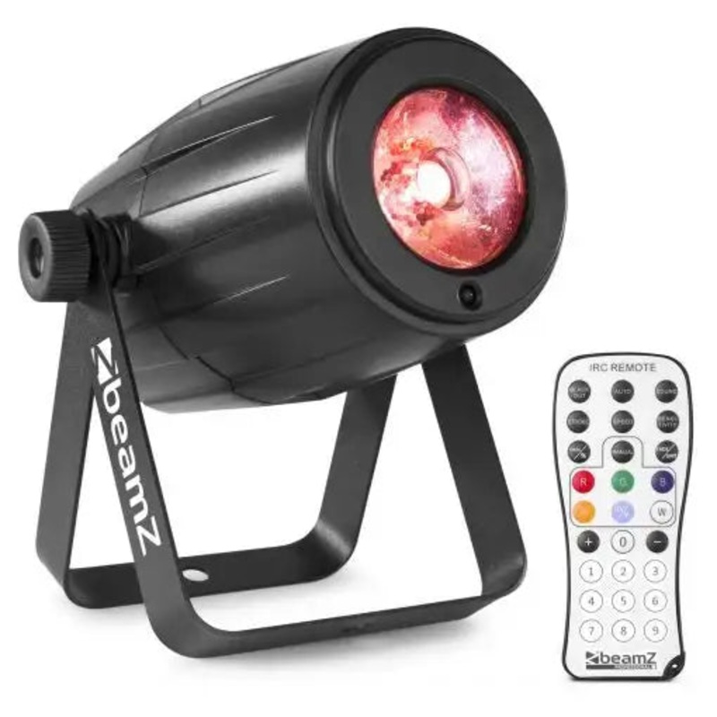 beamz-ps12w-led-pinspot-rgbw-ir Beamz PS12W LED Pinspot RGBW IR