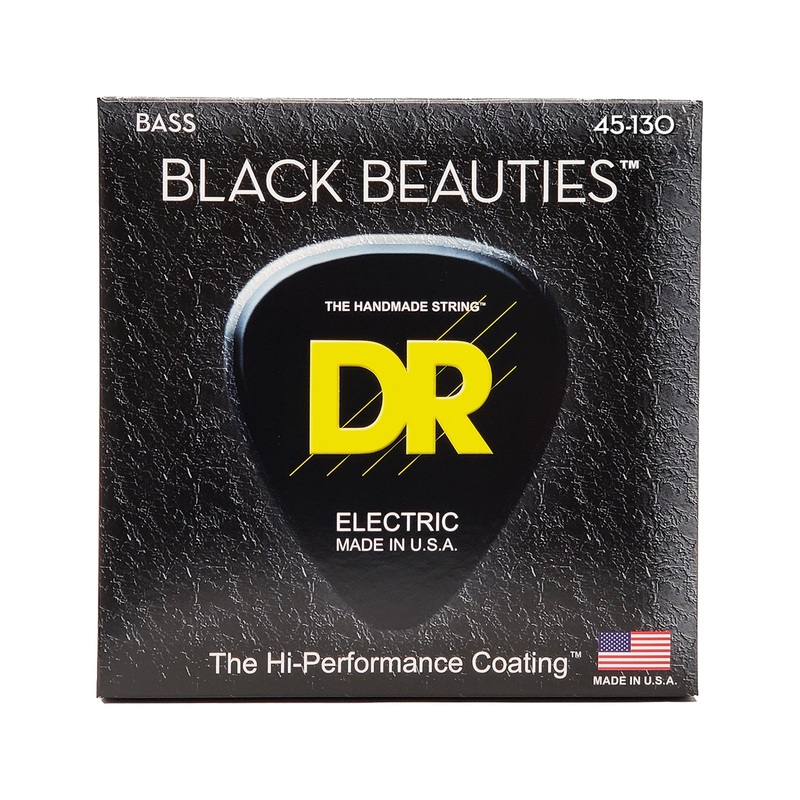 dr-strings-bkb5-130-black-beauties-coated-steel-5-string-bass-guitar-strings-medium-45-130 DR Strings BKB5-130 Black Beauties Coated Steel 5-String Bass Guitar Strings, Medium, 45-130