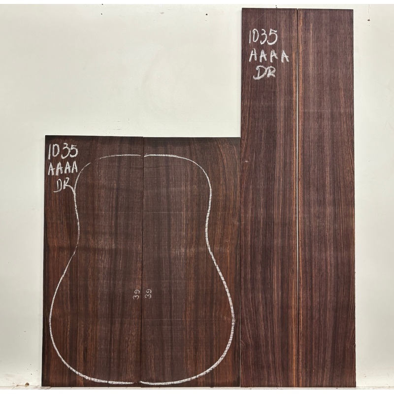 east-indian-rosewood-dreadnought-aaaa-grade-guitar-back-side-set-1035 East Indian Rosewood Dreadnought AAAA Grade Guitar Back & Side Set #1035