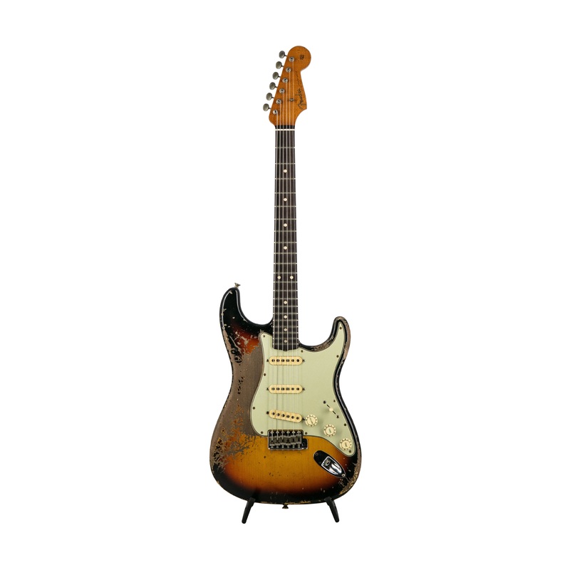 fender-custom-shop-andy-hicks-mb-60s-hh-strat-heavy-relic-dark-aged-aztec-gold-3-color-sunburst Fender Custom Shop Andy Hicks MB 60s HH Strat Heavy Relic, Dark Aged Aztec Gold/3-Color Sunburst