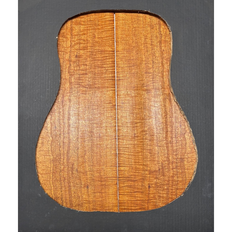 figured-waterfall-flame-honduran-mahogany-dreadnought-guitar-back-set-502 Figured Waterfall Flame Honduran Mahogany Dreadnought Guitar Back Set #502