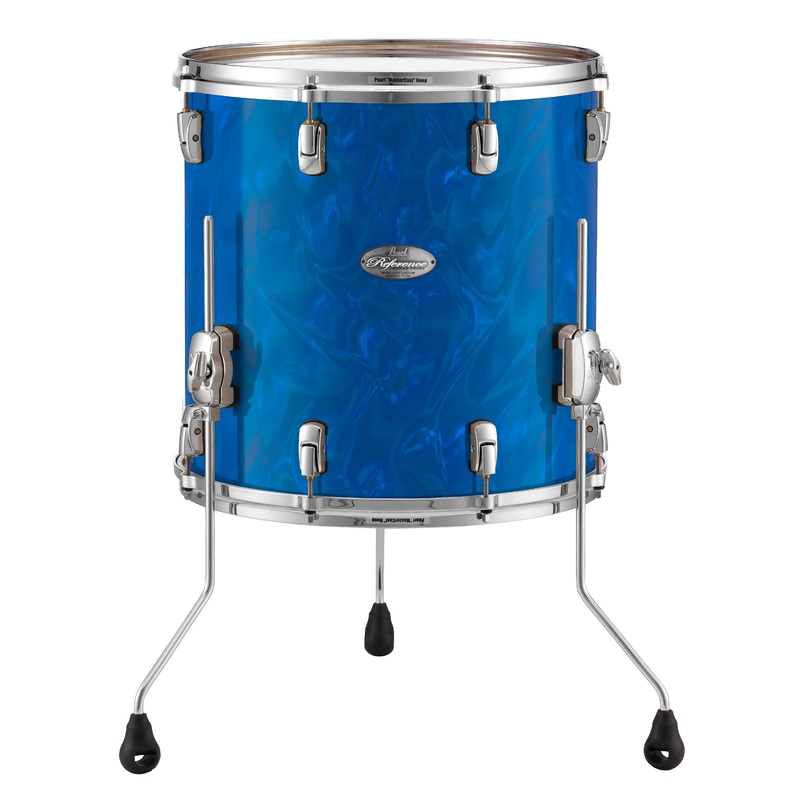 pearl-music-city-custom-14-x14-reference-series-floor-tom-blue-satin-moire-rf1414f-c721 Pearl Music City Custom 14"x14" Reference Series Floor Tom BLUE SATIN MOIRE RF1414F/C721