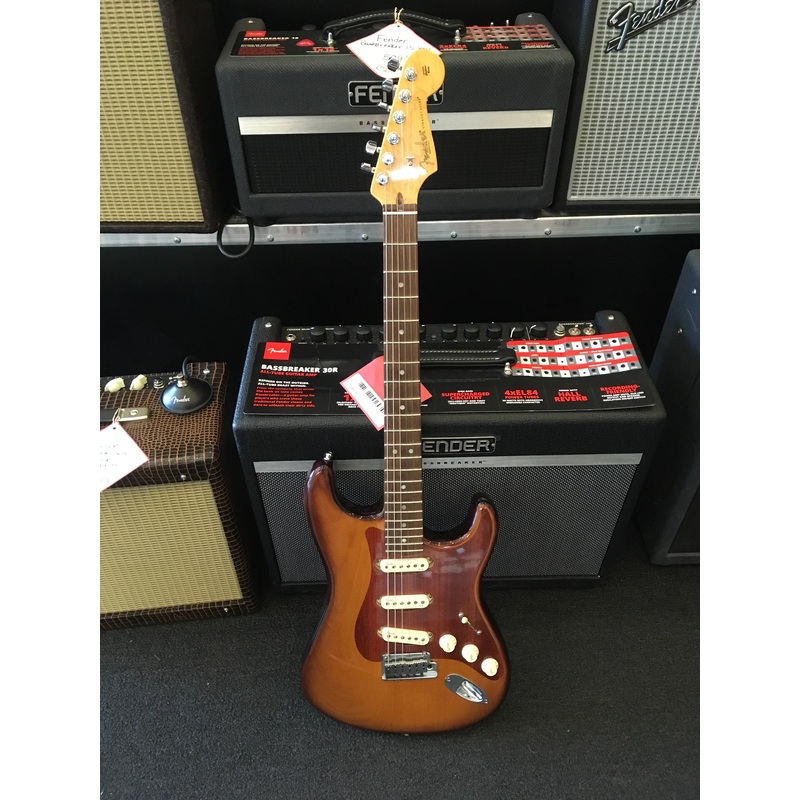 pre-owned-one-of-a-kind-fender-american-design-experience-inlaid-pickguard-stratocaster-natural-with-bag Pre Owned One of a Kind Fender American Design Experience Inlaid Pickguard Stratocaster - Natural With Bag