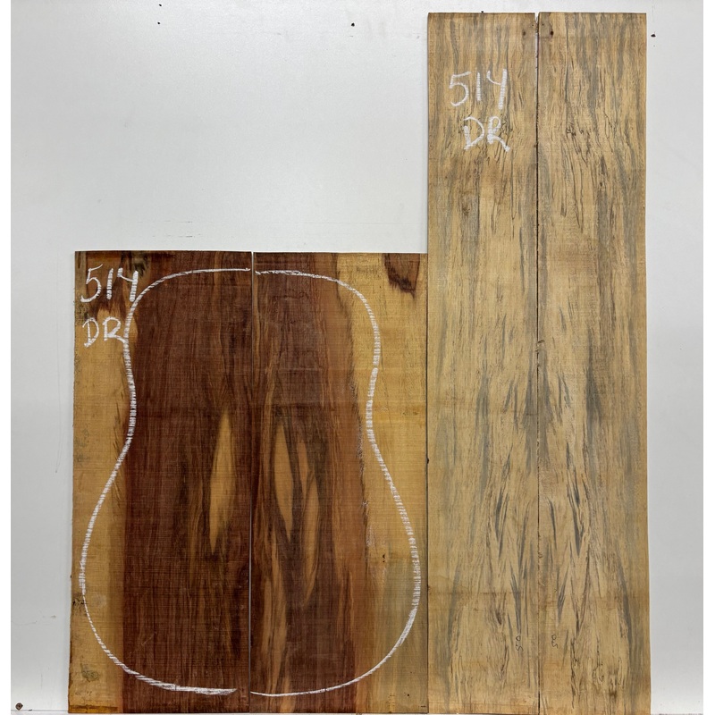 royal-red-tamarind-dreadnought-guitar-back-and-side-set-514 Royal Red Tamarind Dreadnought Guitar Back and Side Set #514