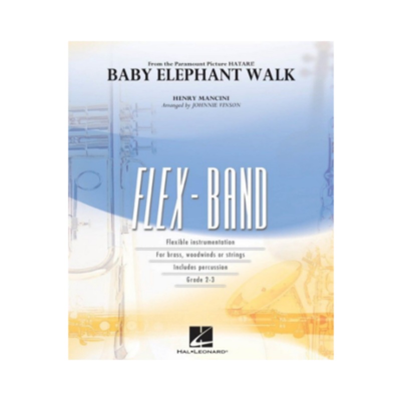 baby-elephant-walk-mancini-arr-johnnie-vinson-flexband-arrangement-grade-2-3 Baby Elephant Walk, Mancini Arr. Johnnie Vinson FlexBand Arrangement Grade 2-3