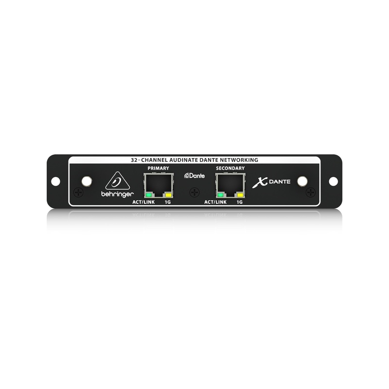 behringer-x-dante-32-channel-dante-expansion-card Behringer X-DANTE 32-channel Dante Expansion Card