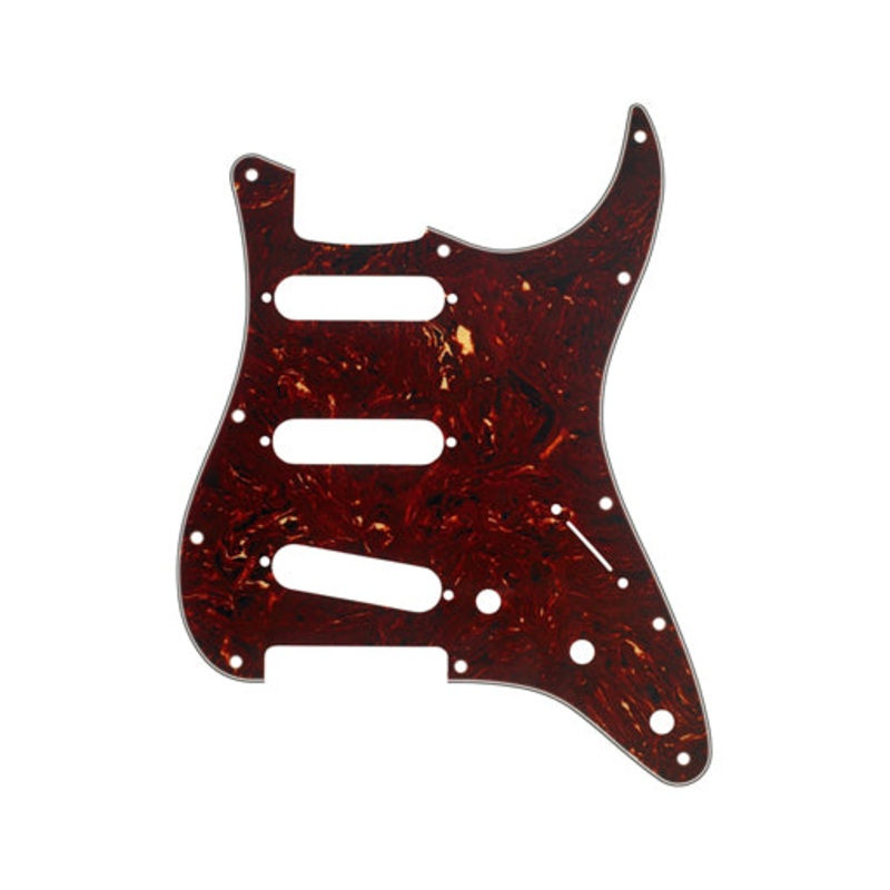 fender-11-hole-modern-style-stratocaster-pickguard-sss-4-ply-tortoise-shell Fender 11-hole Modern-Style Stratocaster Pickguard, SSS, 4-Ply, Tortoise Shell