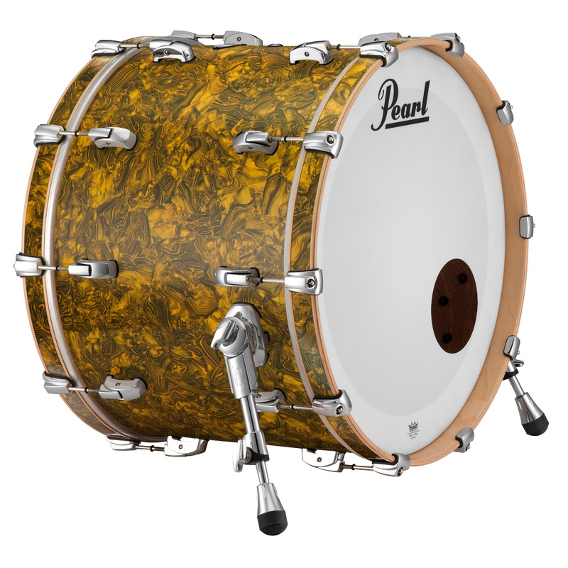 pearl-music-city-custom-18-x16-reference-series-bass-drum-w-bb3-mount-golden-yellow-abalone-rf1816bb-c420 Pearl Music City Custom 18"x16" Reference Series Bass Drum w/BB3 Mount GOLDEN YELLOW ABALONE RF1816BB/C420