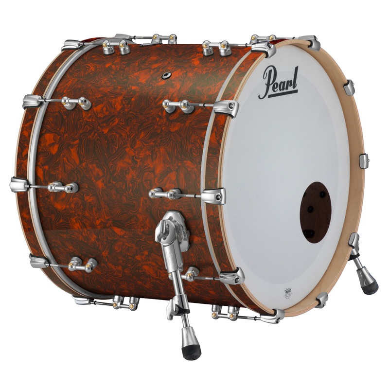pearl-music-city-custom-reference-pure-22-x16-bass-drum-w-bb3-mount-burnt-orange-abalone-rfp2216bb-c419 Pearl Music City Custom Reference Pure 22"x16" Bass Drum w/BB3 Mount BURNT ORANGE ABALONE RFP2216BB/C419