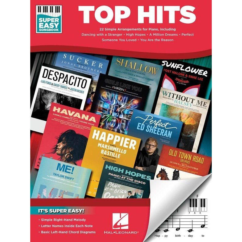 top-hits-super-easy-songbook-piano Top Hits - Super Easy Songbook, Piano