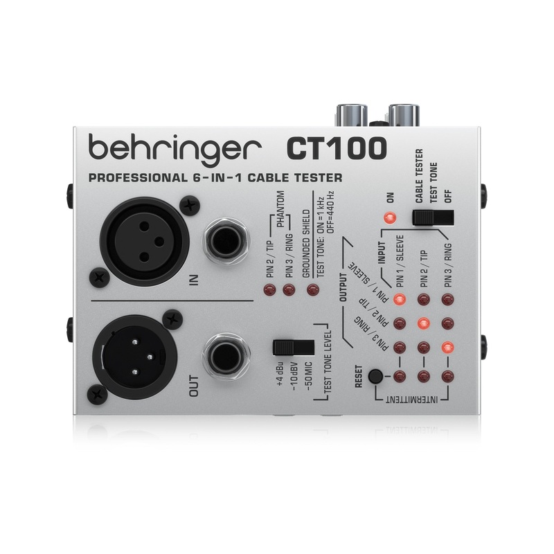 behringer-ct100-6-in-1-cable-tester Behringer CT100 6-in-1 Cable Tester