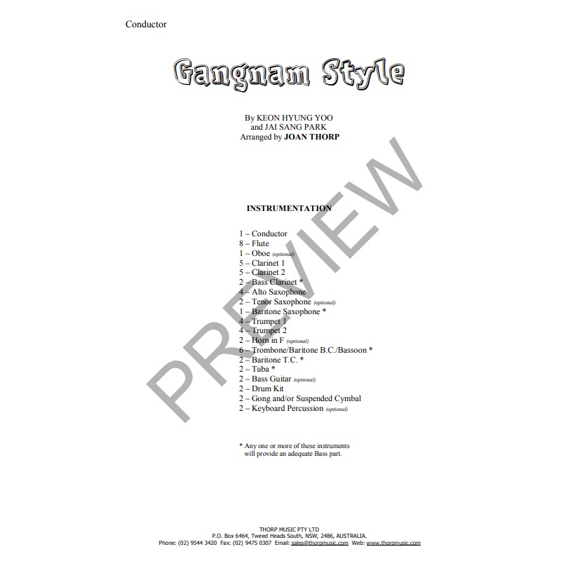 gangnam-style-arr-joan-thorp-concert-band-grade-1-5 Gangnam Style, Arr. Joan Thorp Concert Band Grade 1.5