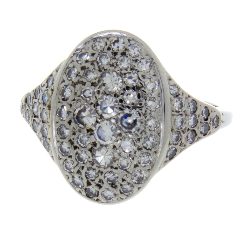 vintage-1960s-pav-diamond-cocktail-ring Vintage 1960s Pav Diamond Cocktail Ring