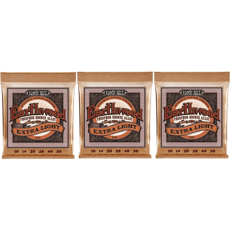 ernie-ball-2150-earthwood-acoustic-guitar-strings-phosphor-bronze-extra-light-10-50-3-pack Ernie Ball 2150 Earthwood Acoustic Guitar Strings Phosphor Bronze Extra Light 10-50 (3-Pack)