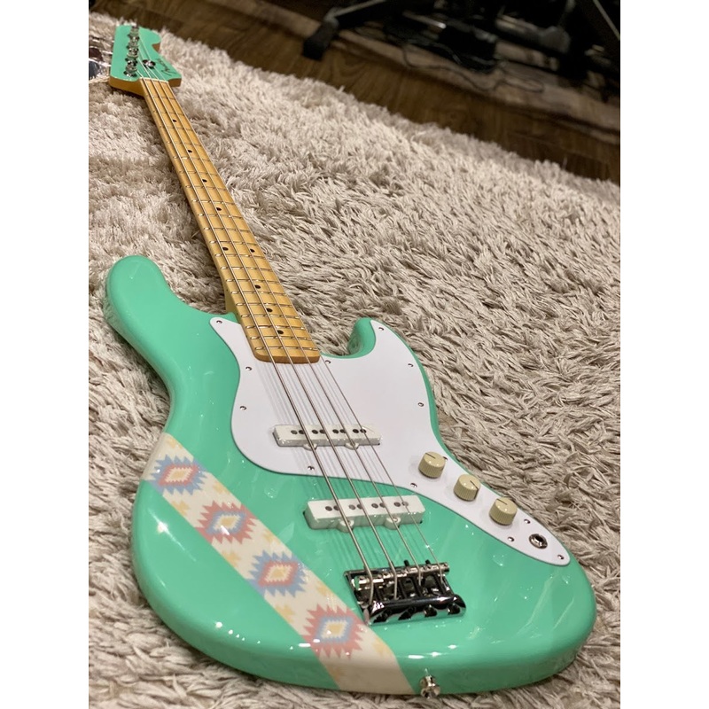 fender-japan-silent-siren-signature-jazz-bass-with-maple-fb-in-surf-green Fender Japan Silent Siren Signature Jazz Bass with Maple FB in Surf Green