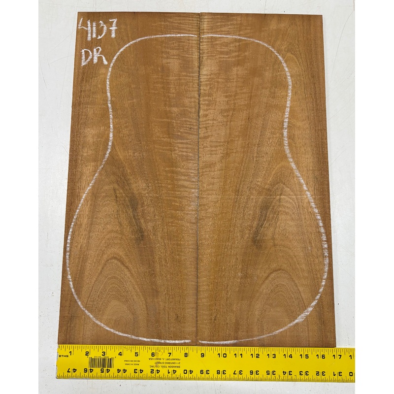 flame-genuine-mahogany-dreadnought-guitar-back-set-4137 Flame Genuine Mahogany Dreadnought Guitar Back Set #4137