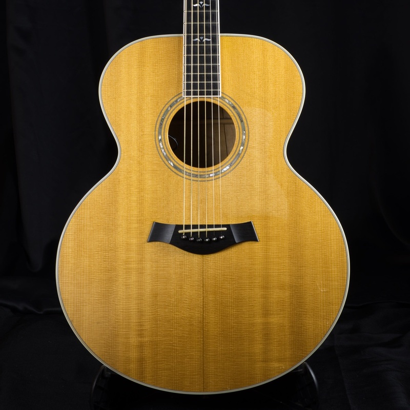 pre-owned-92-taylor-615e-quilt-maple-back-sides-sitka-top-jumbo-acoustic-electric-guitar-w-ohsc Pre Owned '92 Taylor 615E Quilt Maple Back/Sides Sitka Top Jumbo Acoustic Electric Guitar w/ OHSC