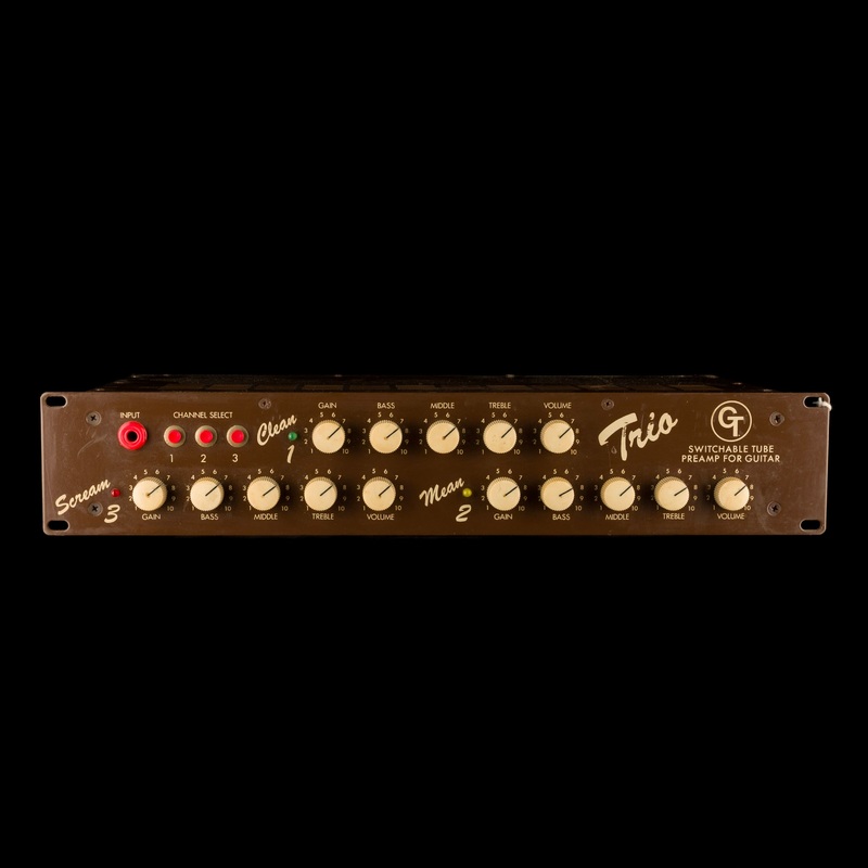 pre-owned-groove-tubes-trio-switchable-pre-amp-head-with-modified-midi-patch-bay-in-section Pre Owned Groove Tubes Trio Switchable Pre Amp Head With Modified MIDI Patch Bay "In" section