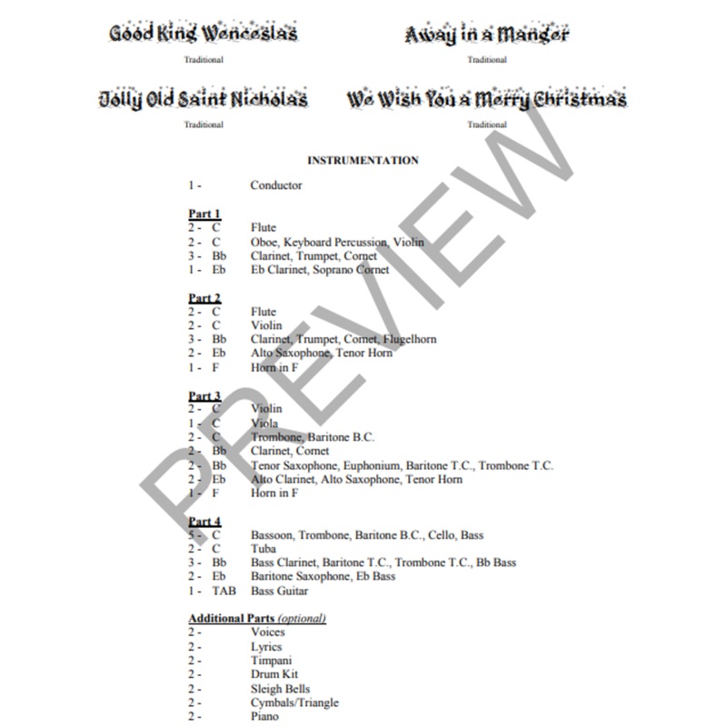 carol-pack-no-1-arr-joan-thorp-flexband-arrangement-grade-1 Carol Pack No.1, Arr. Joan Thorp Flexband Arrangement Grade 1