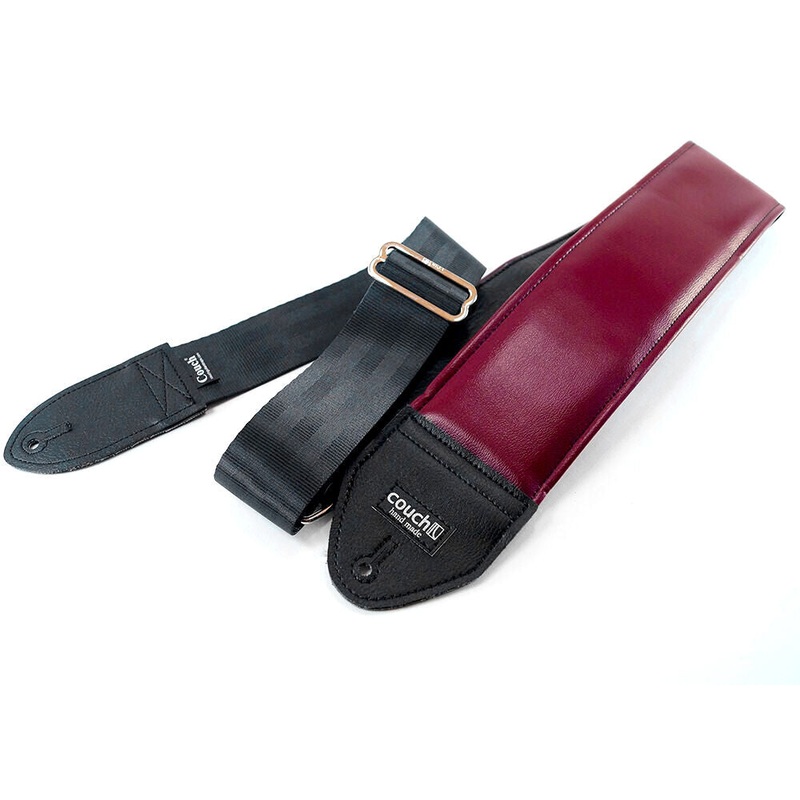 couch-3-inch-vintage-maroon-bass-strap-wb001 Couch 3 inch Vintage Maroon Bass Strap - WB001