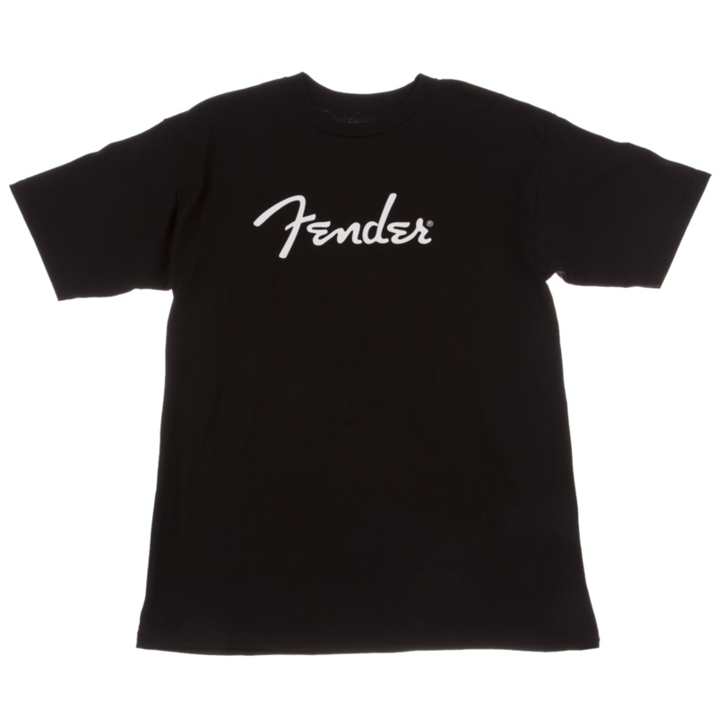 fender-spaghetti-logo-tee-black-medium Fender Spaghetti Logo Tee Black Medium