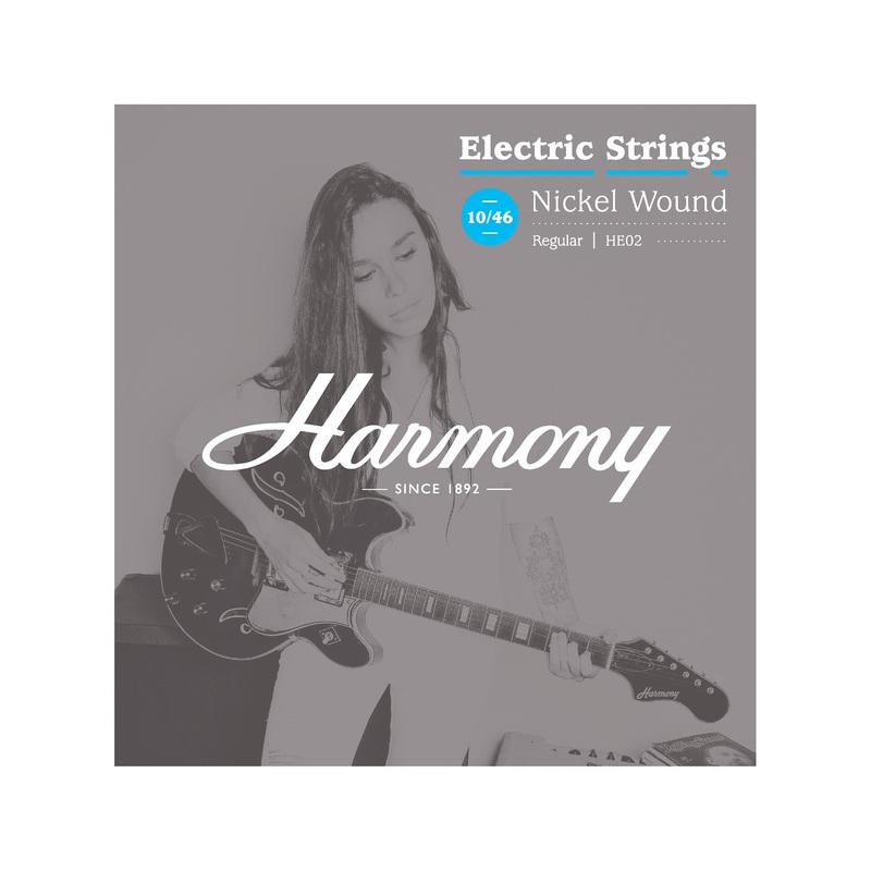 harmony-he02-nickel-electric-guitar-strings-regular-10-46 Harmony HE02 Nickel Electric Guitar Strings, Regular, 10/46