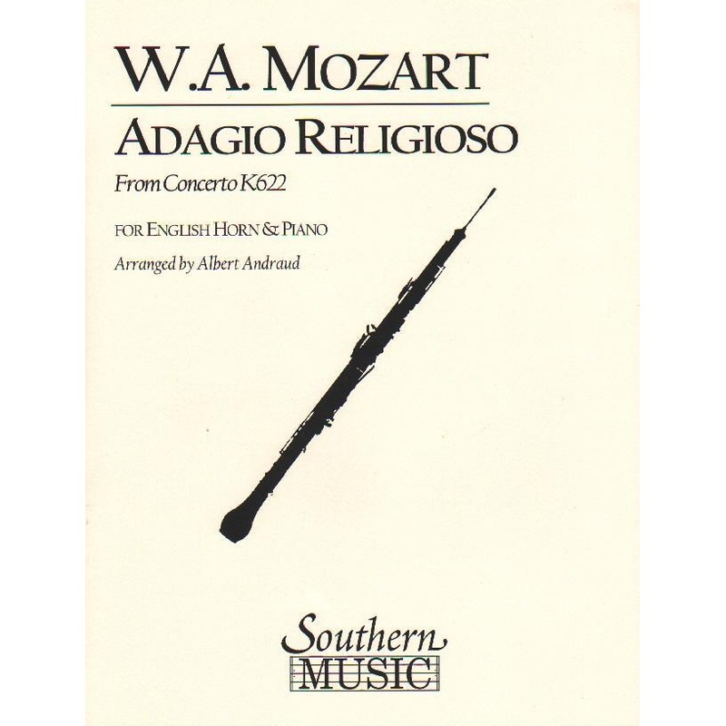 mozart-adagio-religioso-from-concerto-k622-cor-anglais Mozart - Adagio Religioso (from Concerto, K622) Cor Anglais
