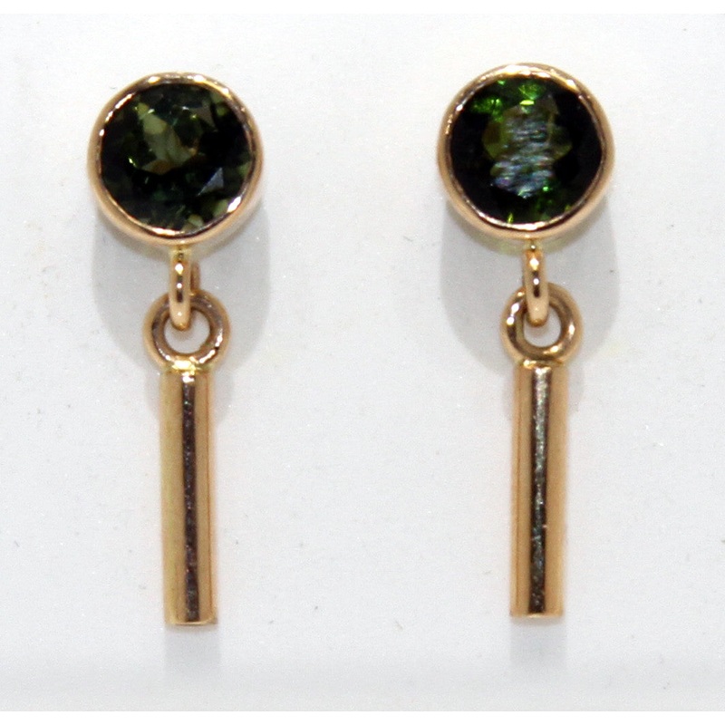 vintage-green-tourmaline-earrings Vintage Green Tourmaline Earrings