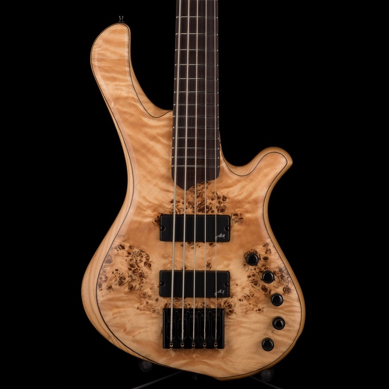 mayones-be-elite-ep-5-string-bass-guitar-trans-natural-satine-eye-poplar-top-with-case Mayones BE Elite EP 5 String Bass Guitar Trans Natural Satine Eye Poplar Top With Case
