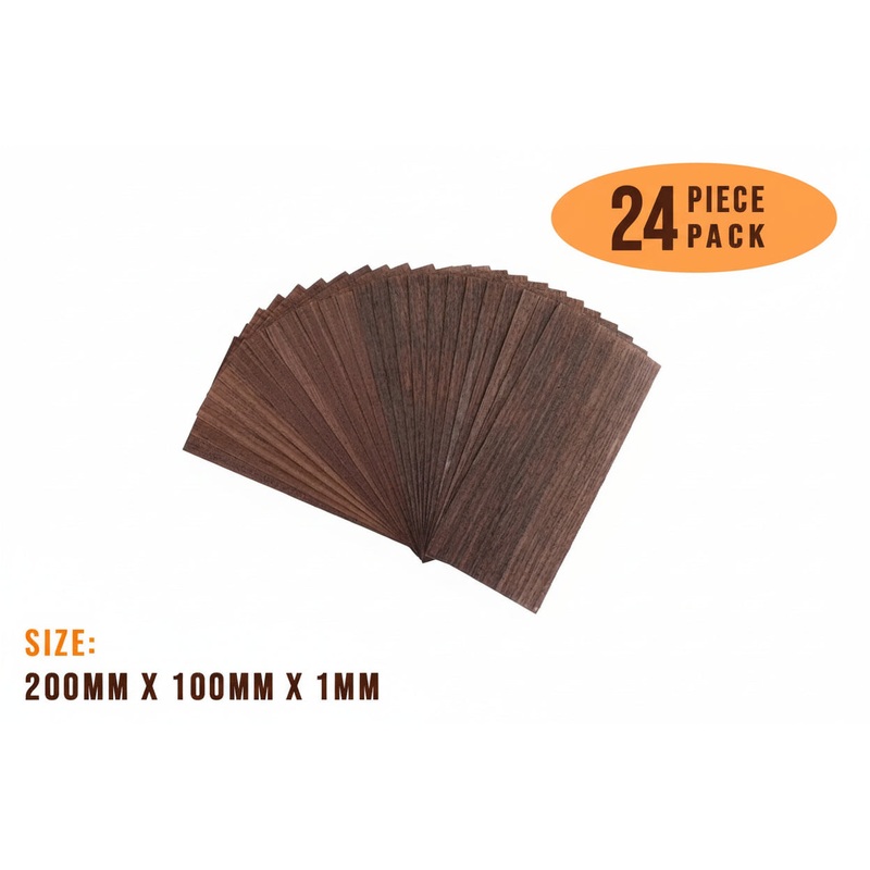 pack-of-24-east-indian-rosewood-veneer-inlay-marquetry-pack Pack Of 24, East Indian Rosewood Veneer Inlay / Marquetry Pack